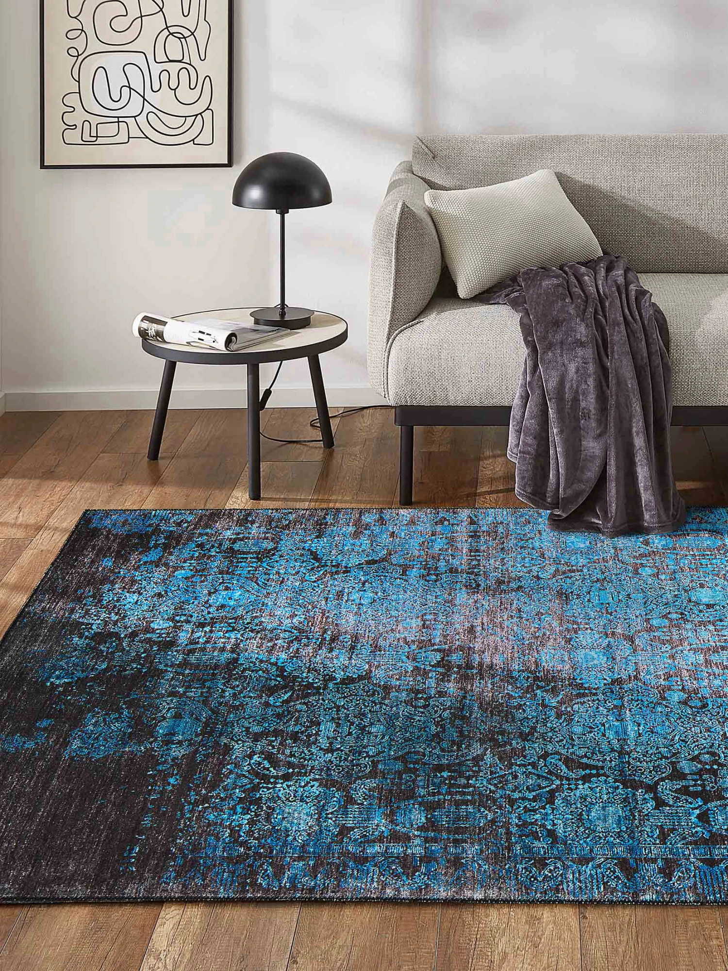 Vintage-Teppich, Ocean 3 Vintage-Teppich, Ocean