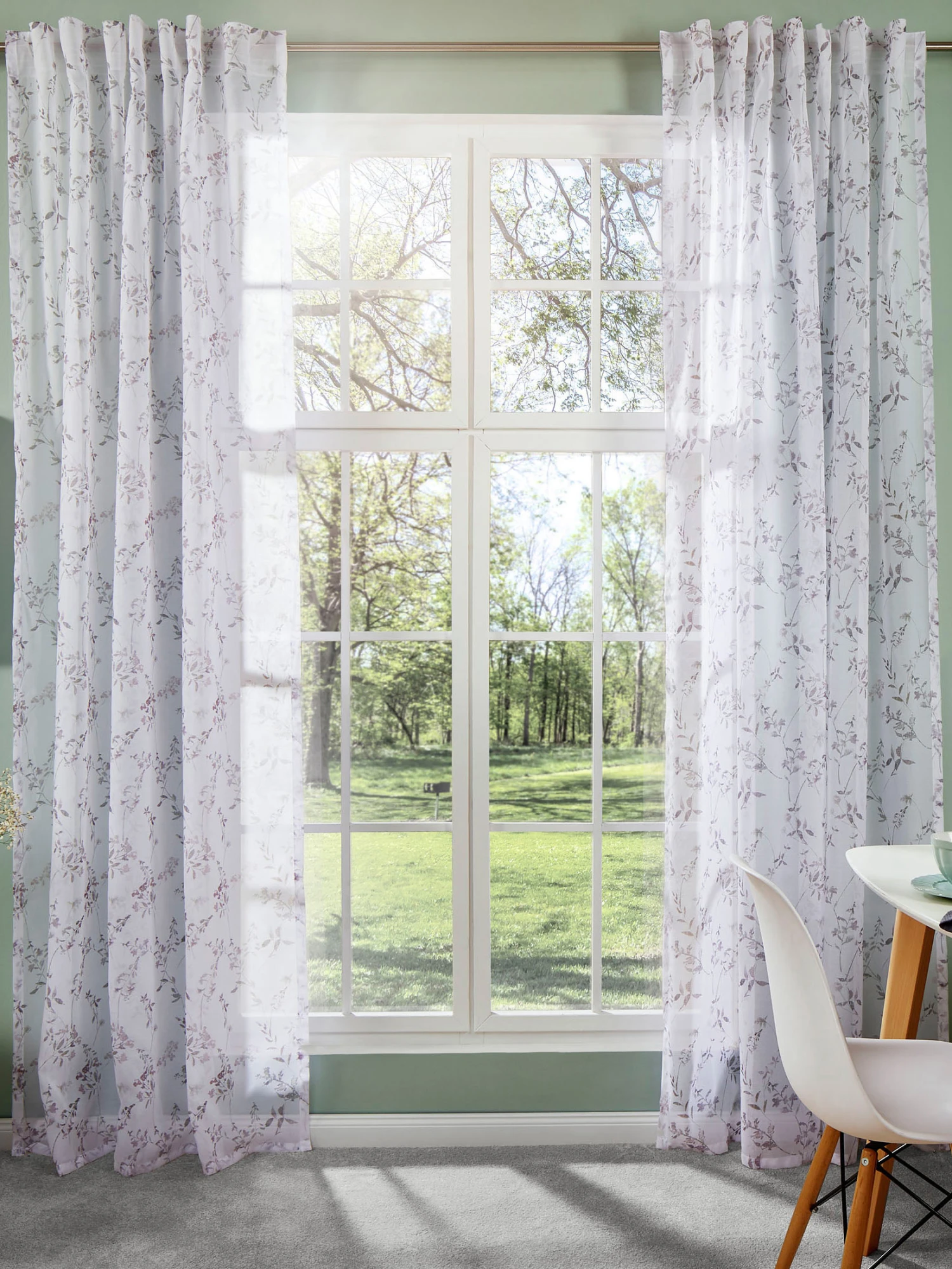 Vorhang Mit Gardinenband, Rose 3 Vorhang Mit Gardinenband, Rose