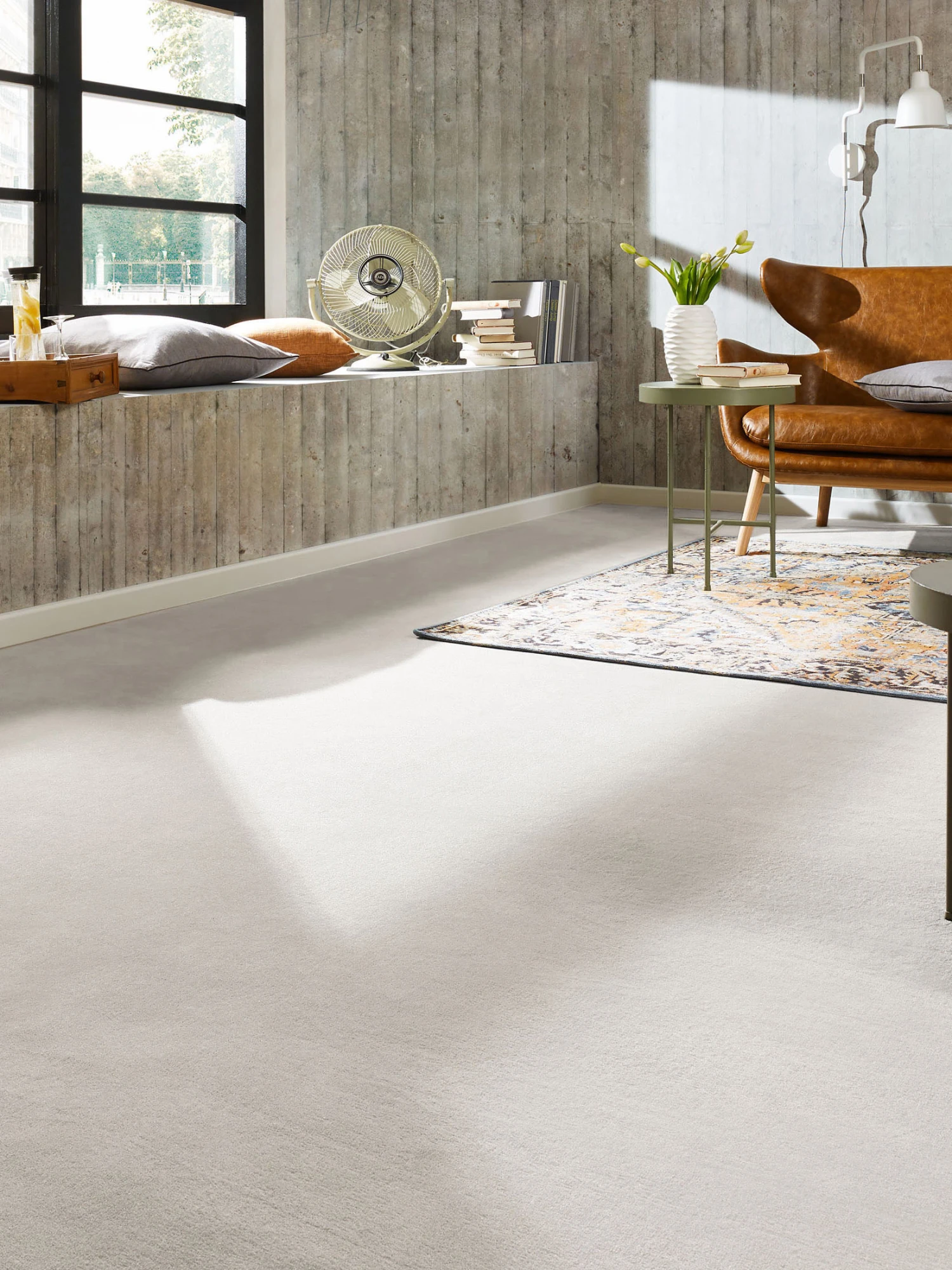 Velours-Teppichboden, Weiss 3 3 Velours-Teppichboden, Weiss 3