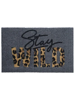 Fußmatte, Stay Wild 7 Fußmatte, Stay Wild -Heimtextildekoration Fashion Fussmatte grau StayWild 50x80 pla