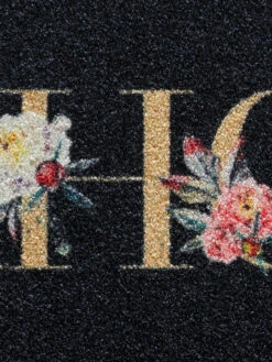 Fußmatte, Home Flowers -Heimtextildekoration Fashion Fussmatte schwarz HomeFlowers 50x80 lup