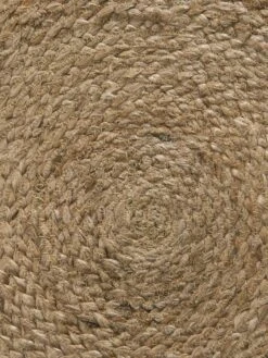 Jute-Teppich, Dünensand -Heimtextildekoration Florencia JuteTeppich Beige Duenensand 90rund lup