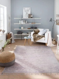 Baumwoll-Teppich, Lilac