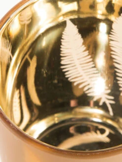 Teelichthalter, Gold -Heimtextildekoration GoldenLeaves Teelichthalter Gold 12x12x18 lup1