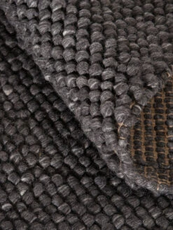 Woll-Teppich, Charcoal 10 Woll-Teppich, Charcoal -Heimtextildekoration Helsingborg Wollteppich dunkelgrau charcoal wel