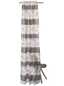 Vorhang Mit Gardinenband, Mokka -Heimtextildekoration Henriette VerdeckteSchlaufe Braun Mokka 140x245 pla2