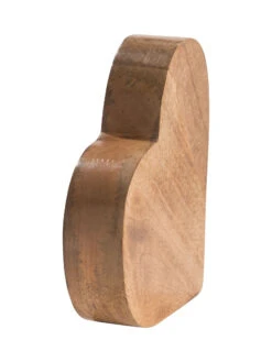 Objekt, Braun -Heimtextildekoration HerzWoody Objekt Braun 20x19 per2