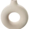 Vase, Mattweiss -Heimtextildekoration Hulao Vase Creme Mattweiss 22x23x232C8 per1