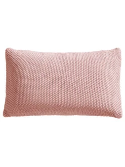 Strickkissen, Altrosa -Heimtextildekoration Hygge Sofakissen rosa Altrosa 30x50 pla