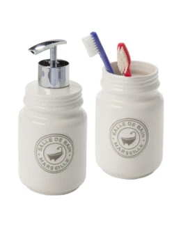 Seifenspender, Weiss -Heimtextildekoration Inga Set Weiss per