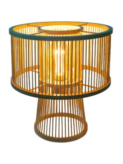Tischleuchte, Bambus 10 Tischleuchte, Bambus -Heimtextildekoration Kadoma Tischleuchte Beige Bambus 30x30x30 per1