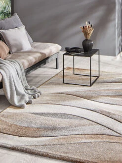 Moderner Teppich, Mandel