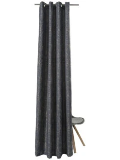 Ösenschal, Galaxy -Heimtextildekoration Karli Gardine Oesenschal Dunkelgrau Galaxy 140x245 pla2