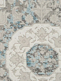 Vintage-Teppich, Bleu -Heimtextildekoration Kingfield VintageTeppich Blau Bleu 200x290 lup