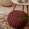 Pouf, Sweet Home Brown 2 Pouf, Sweet Home Brown -Heimtextildekoration Kiruna Sitzpouf braun sweethomebrown rund mil