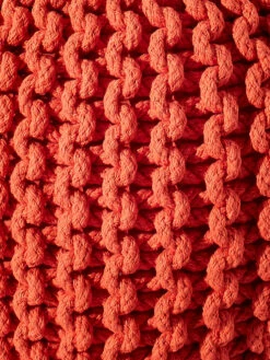 Pouf, Karmin -Heimtextildekoration Kiruna Sitzpouf rot karmin lup