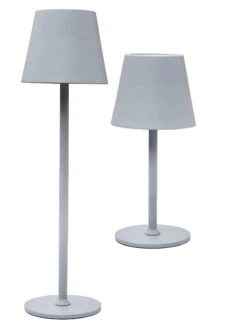 Tischleuchte, Grau -Heimtextildekoration Kitsilano LEDTischleuchte Grau per