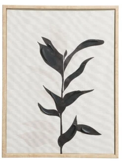 Leinwand-Druck-handbemalt, Schwarz/Weiss -Heimtextildekoration Klimata Druckgerahmt SchwarzWeiss 30x40 pla