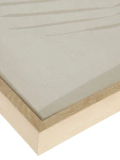 Leinwand-Druck-handbemalt, D''grau/weiss -Heimtextildekoration Koluno Druckgerahmt Dunkelgrau Dgrauweiss 40x50 lup2