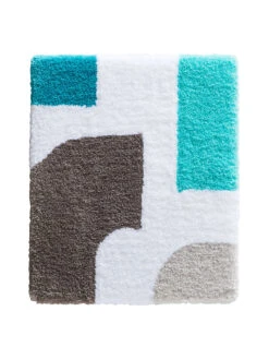 Badematte, Türkis -Heimtextildekoration Latigo Badteppich Mehrfarbig Tuerkis 50x60 pla
