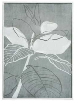 Leinwand-Druck-handbemalt, Graugrün -Heimtextildekoration Leavea Druckgerahmt Gruen Graugruen 50x70 pla