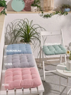 Stuhlkissen, Eukalyptus 9 Stuhlkissen, Eukalyptus -Heimtextildekoration Leif Stuhlkissen div 40x40 mil