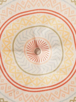 Outdoorkissen, Rosa -Heimtextildekoration Leonora Bodenkissen Rosa 60rund lup