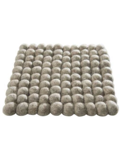 Topfuntersetzer, Stone Grey 8 Topfuntersetzer, Stone Grey -Heimtextildekoration Liesta Filzkugel Untersetzer grau StoneGrey 20x20 fper
