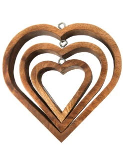 Objekt, Natur -Heimtextildekoration LightBurnHeart Objekt braun Natur Set pla