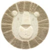 Kinder-Teppich, Beige 2 Kinder-Teppich, Beige -Heimtextildekoration Lioness KinderTeppich Beige 120rund pla
