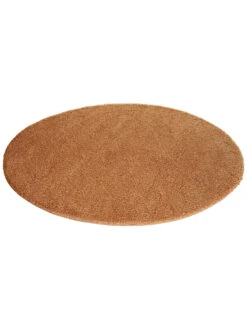 Hochflor-Teppich, Cognac -Heimtextildekoration Lounge Langflorteppich Terracotta Cognac 200rund sper