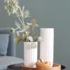 Deko-Vase, Weiss 1 Deko-Vase, Weiss -Heimtextildekoration Lugu DekoVase Weiss Serie mil
