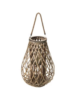 Laterne, Natur 8 Laterne, Natur -Heimtextildekoration Lunara Laterne Hellbraun Natur 28x28x50 per3