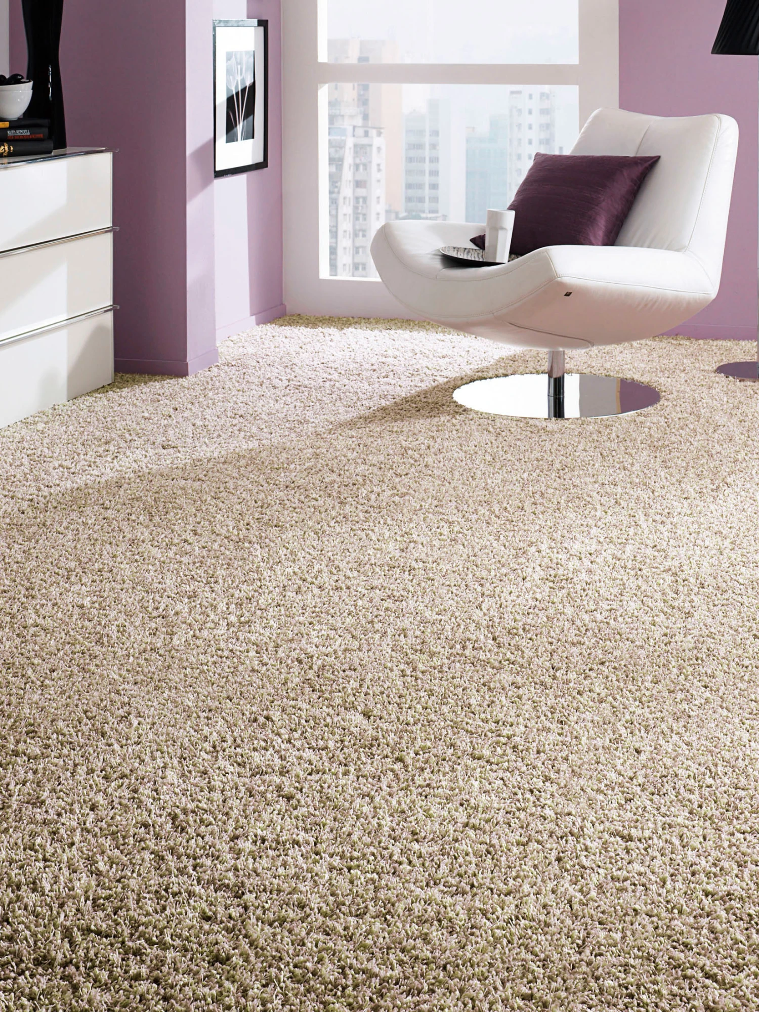 Langflor-Teppichboden, Beige 3 Langflor-Teppichboden, Beige