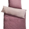 Bettwäsche, Mauve -Heimtextildekoration Madison Bettwaesche Lila Mauve 135x200 pla