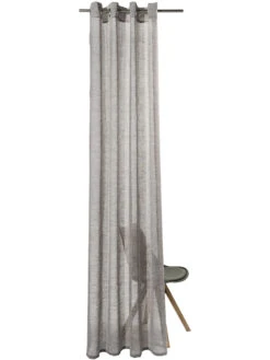 Ösenschal, Grau -Heimtextildekoration Madox Gardine Oesenschal Grau 140x245 pla2