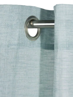 Ösenschal, Eisblau -Heimtextildekoration Madox Gardine Oesenschal blau Eisblau 140x245 lup1