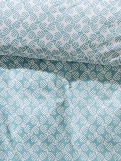 Satin-Bettwäsche, Altmint -Heimtextildekoration Malanda Bettwaesche Blau Altmint 135x200 lup