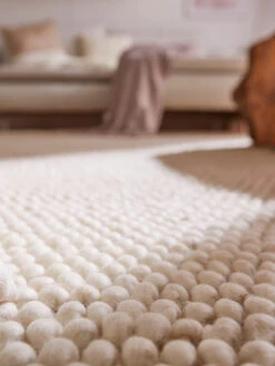 Woll-Teppich, Vanity White 12 Woll-Teppich, Vanity White -Heimtextildekoration Malmby Handwebteppich beige VanityWhite mil4