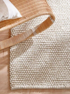 Woll-Teppich, Vanity White 11 Woll-Teppich, Vanity White -Heimtextildekoration Malmby Handwebteppich beige VanityWhite spar