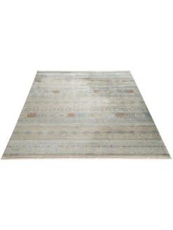 Vintage-Teppich, Blau/Gold/Silber -Heimtextildekoration Mamaras VintageTeppich Blau BlauGoldSilber 200x290 fper