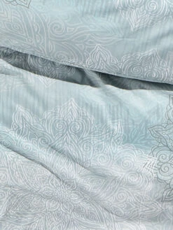 Renforcé-Bettwäsche, Eggshell Blue -Heimtextildekoration Mandala Bettwaesche hellblau EggschellBlue lup