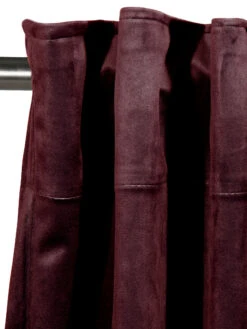 Vorhang Mit Gardinenband, Burgunder -Heimtextildekoration Marilana Gardine verdeckteSchlaufe Rot Burgunder 140x245 lup1