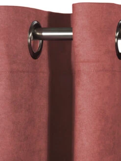 Ösenschal, Mediterranean -Heimtextildekoration Milla Gardine Oesenschal Rosa Mediterran 140x245 lup1