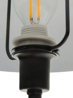 Tischleuchte, Black -Heimtextildekoration Minimalist Tischleuchte Schwarz Black 25x25x44 lup1