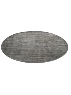 Viskose-Teppich, Stahl 8 Viskose-Teppich, Stahl -Heimtextildekoration Miramar UniTeppich Grau Stahl 200rund fper