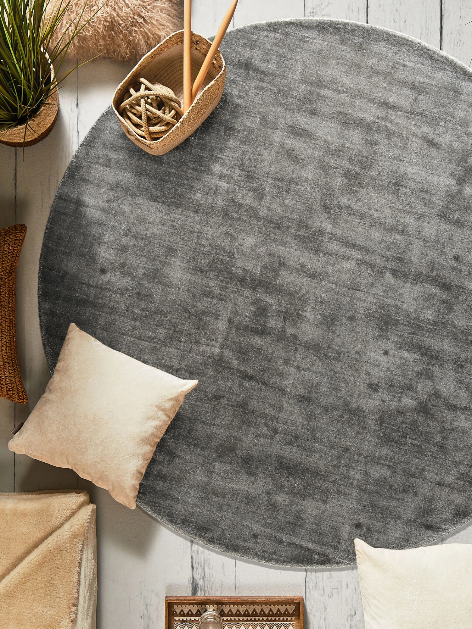 Viskose-Teppich, Stahl 3 Viskose-Teppich, Stahl