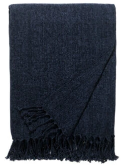 Decke, Navy -Heimtextildekoration Mirasol Decke Dunkelblau Navy 150x200 pla