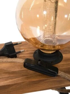 Tischleuchte, Braun 11 Tischleuchte, Braun -Heimtextildekoration MyStage Tischleuchte Braun 13x40x15 lup2