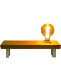 Tischleuchte, Hellbraun